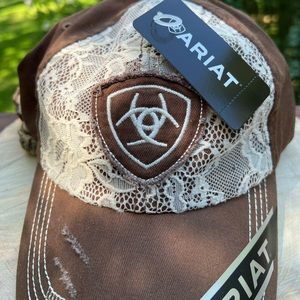 Distressed ARIAT Baseball hat. NWT.